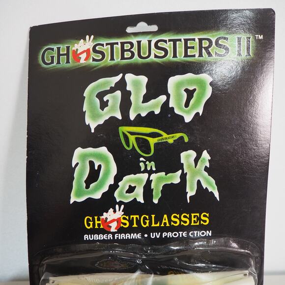 1989 Ghostbusters 2 Glow in the Dark Ghostglasses (Vintage) Rubber Frame NIB - Picture 2 of 8